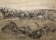 Атака французских кирасир - © Музей-панорама «Бородинская битва»