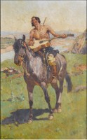 Всадник на коне с гитарой