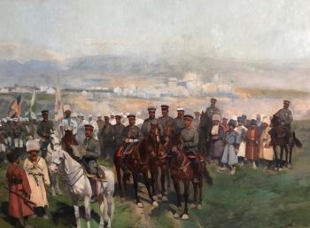 Фрагмент картины «Кавказское перемирие 1864 года»