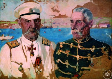 Портрет двух офицеров - © Севастопольский военно-исторический музей-заповедник